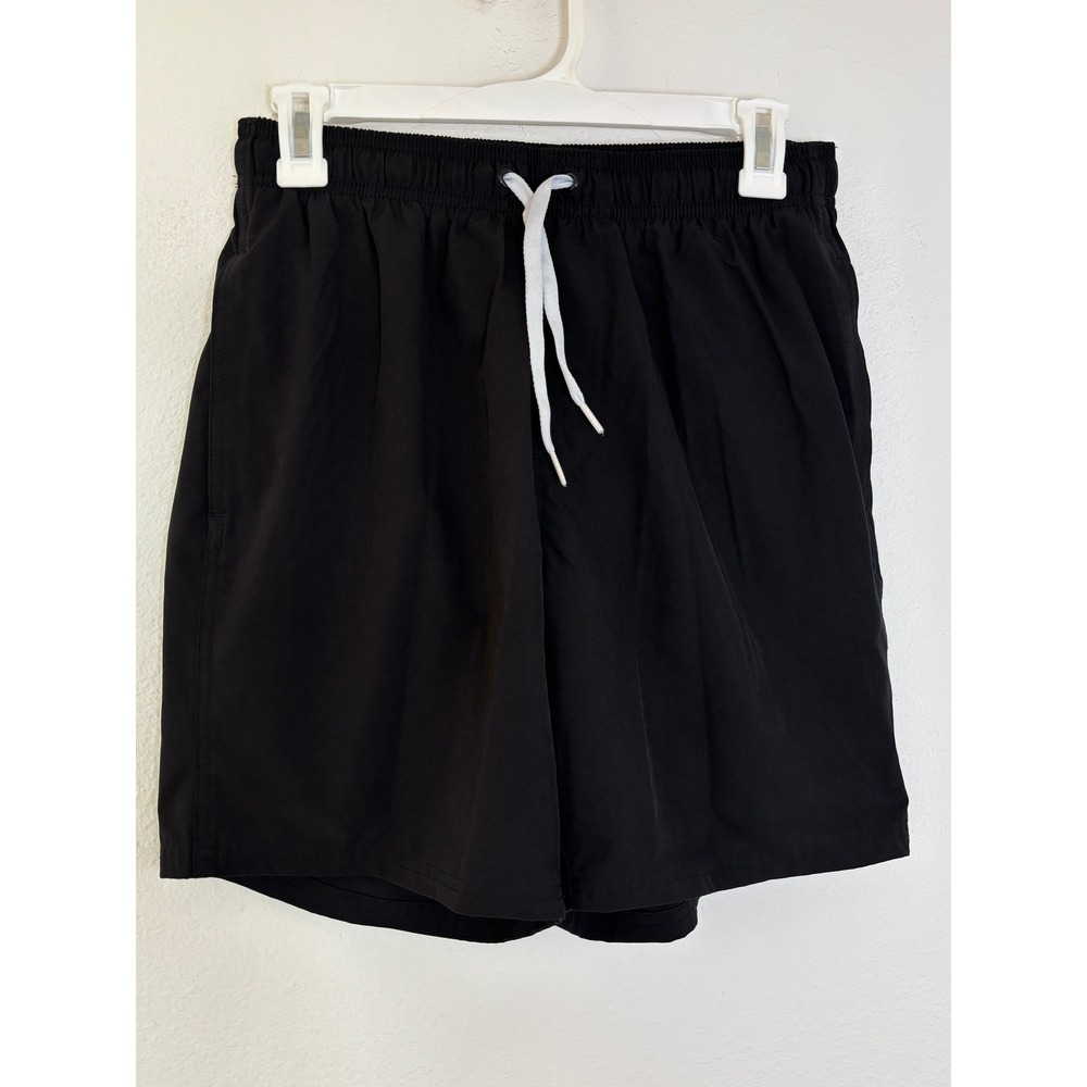 Old Navy Mens Swim Trunks Black Board Shorts Mesh Lining Small S RN54023